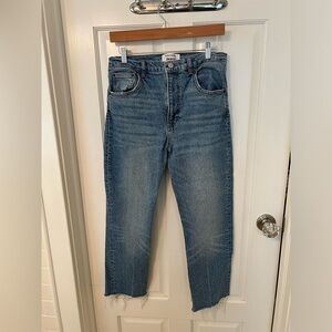 Reformation ultra high rise straight jeans
